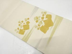綴れ　桐に霞模様織り出し　袋帯